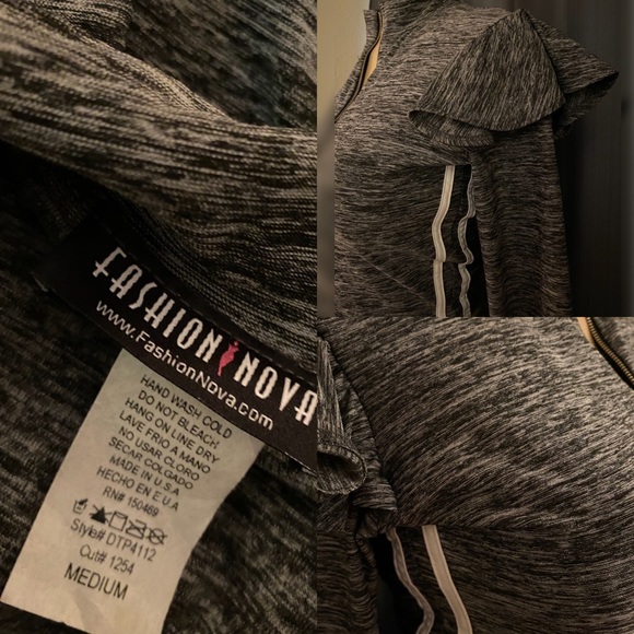 Fashion Nova - Tennis Match Set - Charcoal - Picture 4 of 7